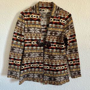 One World Apparel Aztec print sweater